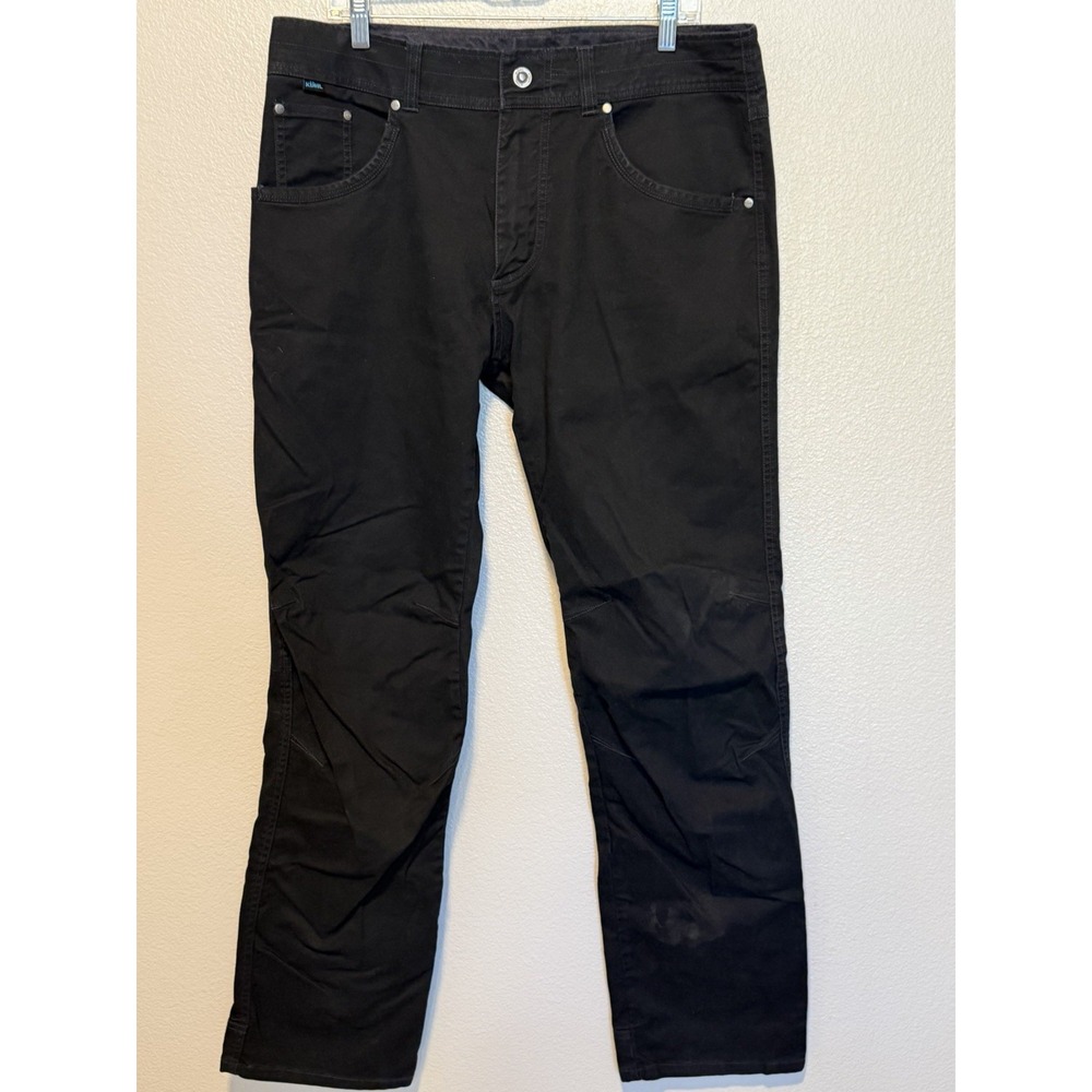 KUHL Free Rydr Pants Mens 36x34 Vintage Patina Dye Canvas Blue Black Hiking